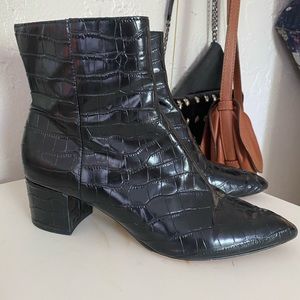 Dolce vita black croc boots